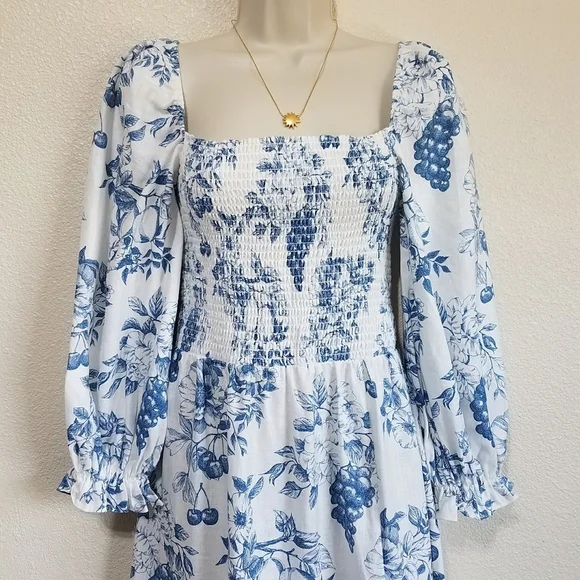 Reformation Gitane Linen Dress in Corsica